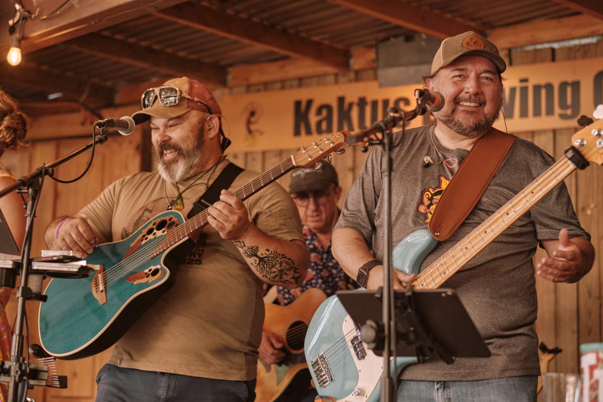 Stoney and Mark preforming