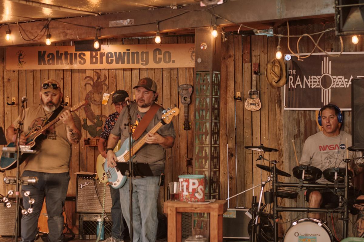 Stoney Mark and James on stage